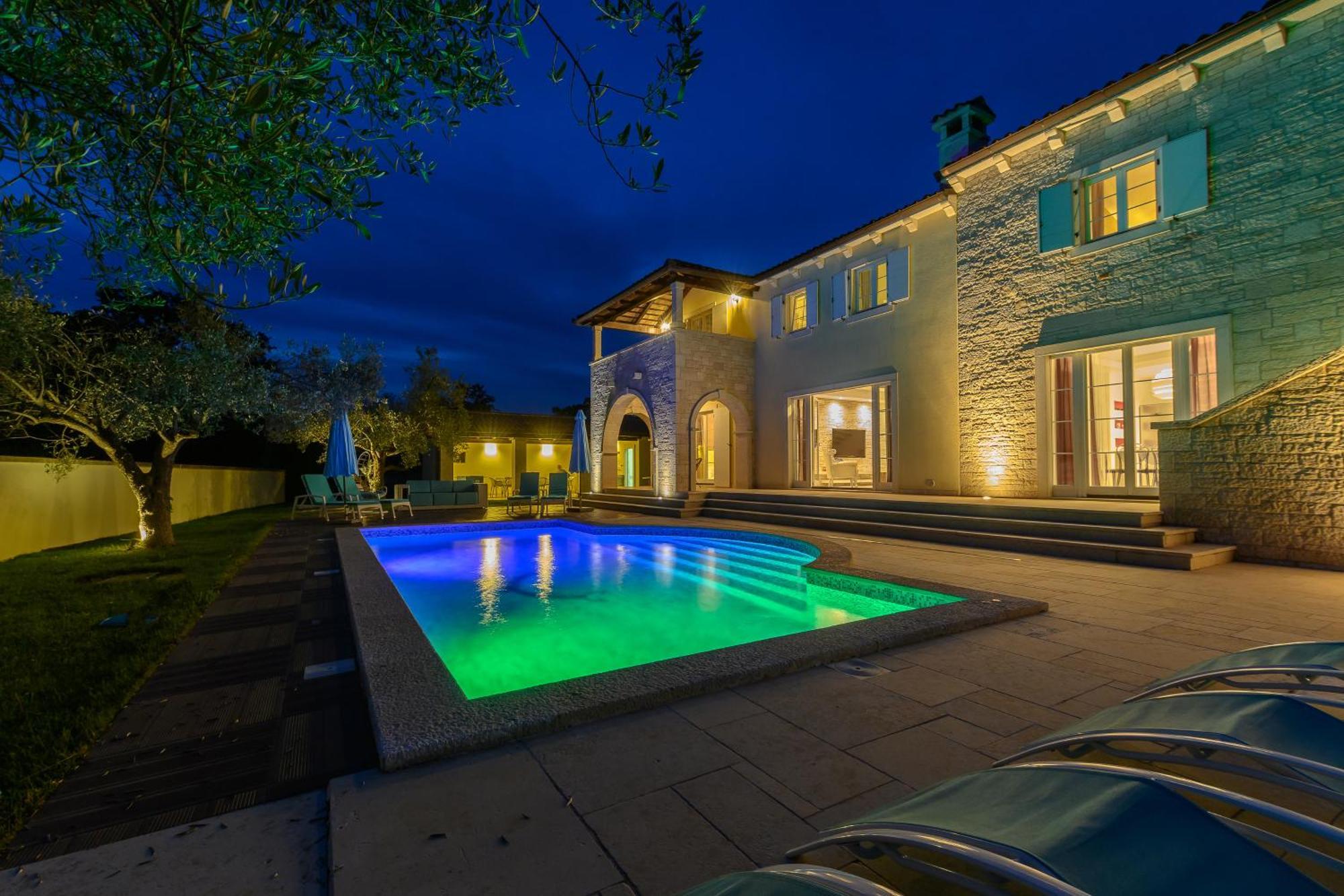 Villa Ortensia Mit Beheiztem Pool By Istrialux Svetvinčenat Exterior foto